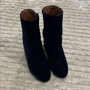 Lucky Brand  Velvet Ankle Boots